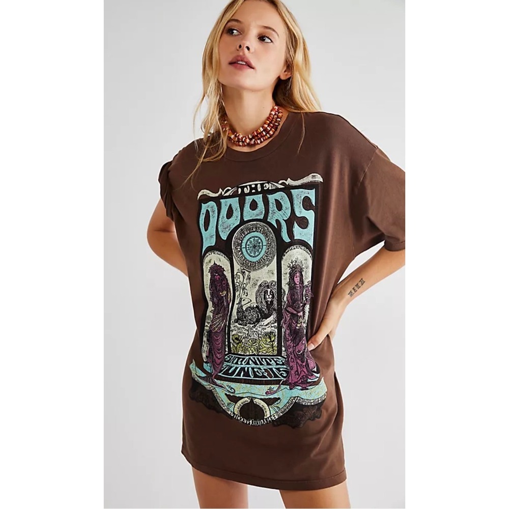 Daydreamer The Doors Tee Shirt Dress XL Pristine Condition